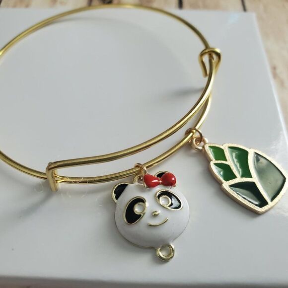 Gold Panda Bracelet, Zoologist Gift - Picture 9 of 11